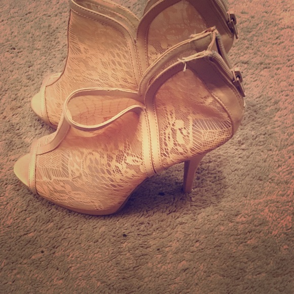 Soft pink bootie heel 5”inch - Picture 1 of 5